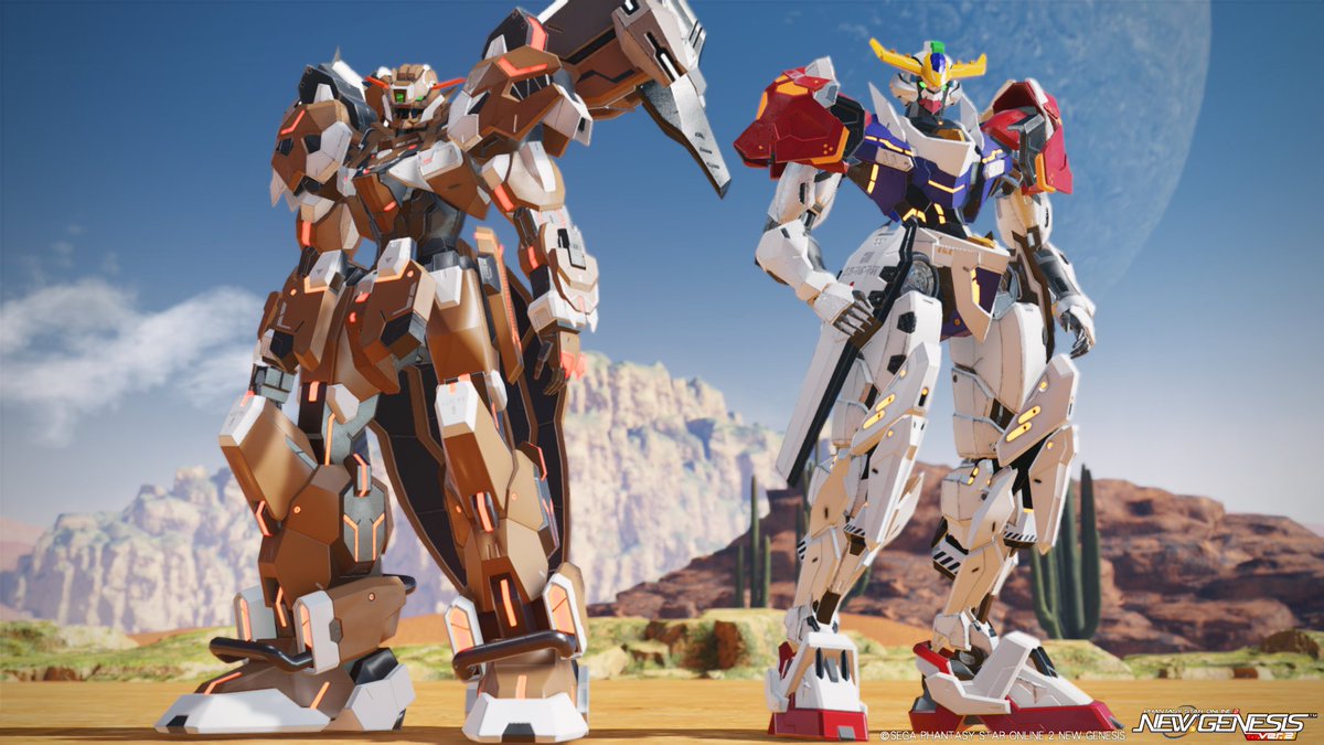 ガンダム・グシオンリベイクフルシティ 再現…です。

鉄血のオルフェンズ2期のガンダム再現で、武骨な感じのデザインやサブアーム展開機構など好きなMSです。

ヒロイックなバルバトスとのペアはパイロット同士の掛け合いやデザインの対比で鉄血っぽい気が個人的にry

#PSO2NGS 
#キャストはいいぞ