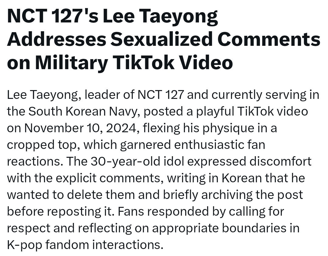 nctzenbase's tweet image. guys mohon kedepannya behave ya sekarang taeyong speak up kalo dia enggak suka sama komen yg aneh-aneh. mungkin dia emg suka dan pede dengan badannya tapi bukan berarti dia suka dikomen yg aneh-aneh. 🫶