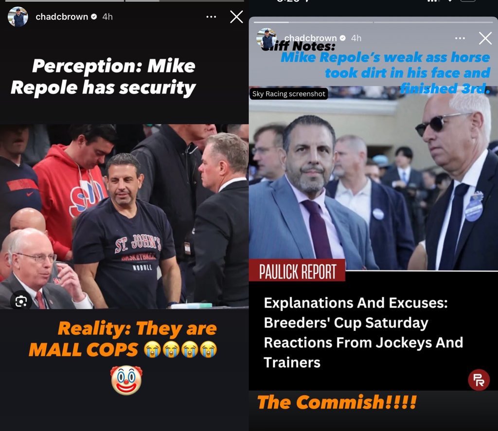 barshoelife's tweet image. love chad or hate chad.
we need more of this in horse racing.
can @RepoleStable recover?…