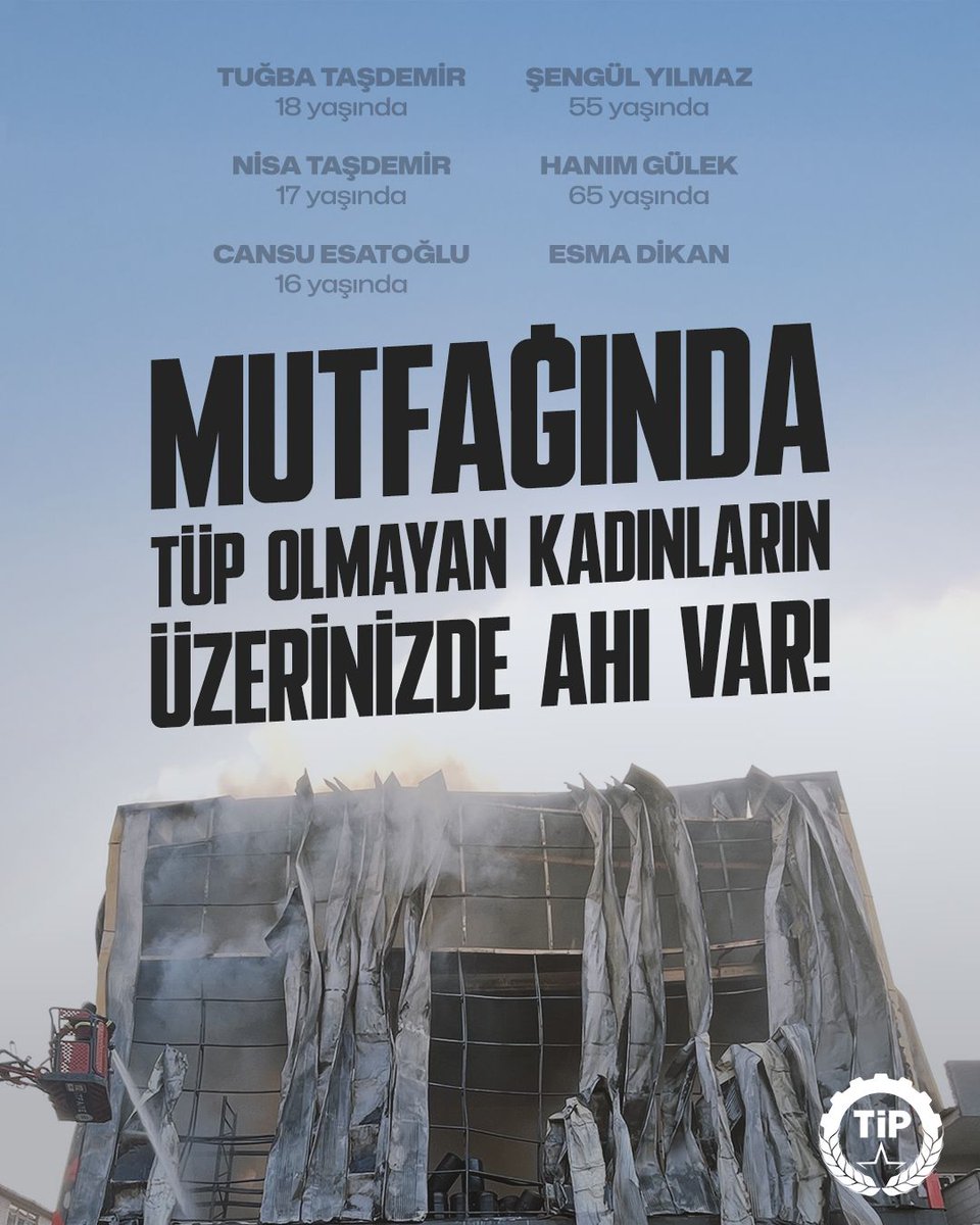 Mutfağında Tüp Olmayan Kadınların Üzerinizde Ahı Var. 

Kadınlar mutfağında tüp bulamazken, siz o tüpsüz mutfaklardan çalınan emekle, kayıtsız, güvencesiz,
sigortasız çalışan o altı kadının yanması uğruna, denetim yapmadınız! 
Onbinlerce liraya satılan parfümlerin uygun olmayan