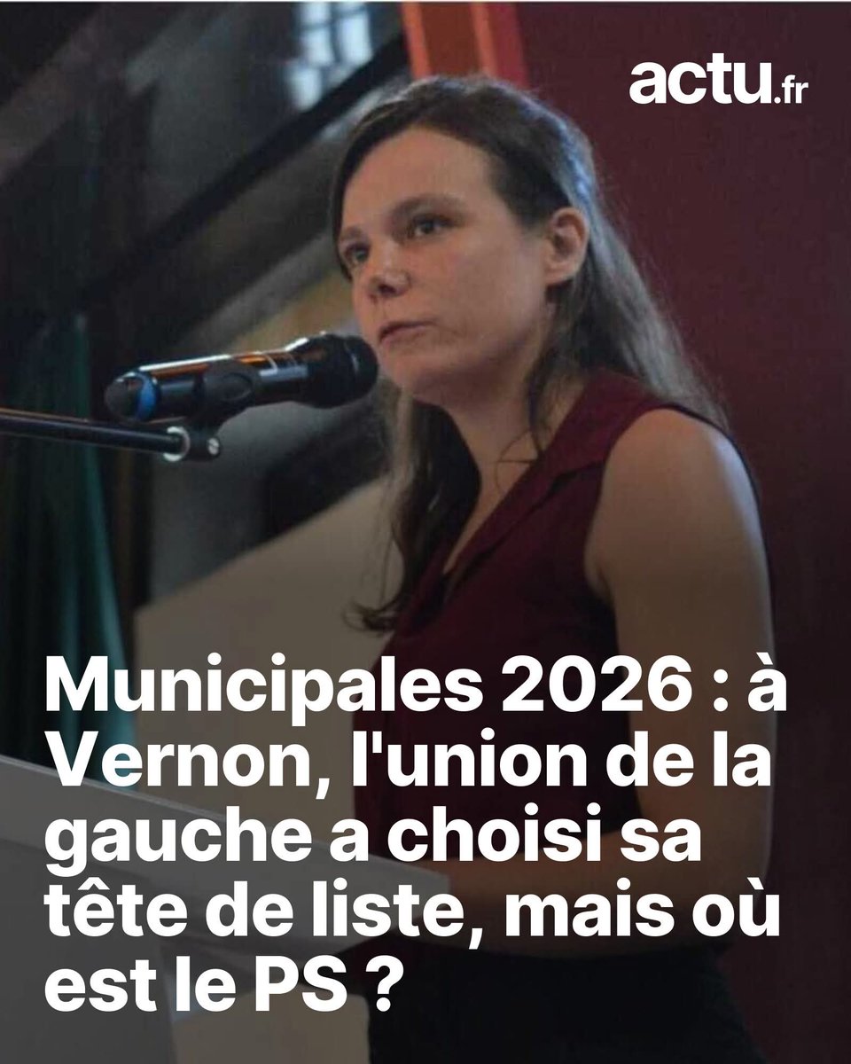 Nous l'avons fait : une liste d'union de la gauche à #Vernon !  Contactez-nous pour faire partie de l'aventure ! #Municipales2026
actu.fr/normandie/vern…