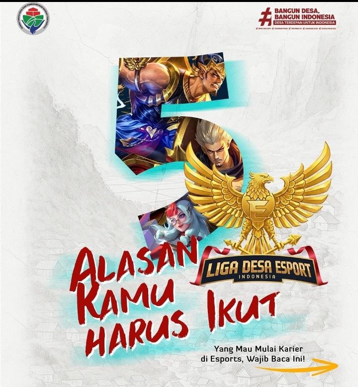 aaachmar's tweet photo. 🔥 *Saatnya Buktiin Skill-mu di Liga Desa Esport 2026!* 🎮
Jangan cuma jadi penonton - gabung dan tunjukin kemampuan terbaikmu di ajang paling seru antar desa se-Indonesia! 💪
https://t.co/nZBCjF2Izv

#LigaDesaEsports2026 
#LigaDesaEsports 
#tournamentmobilelegends https://t.co/a4ku5mGde8