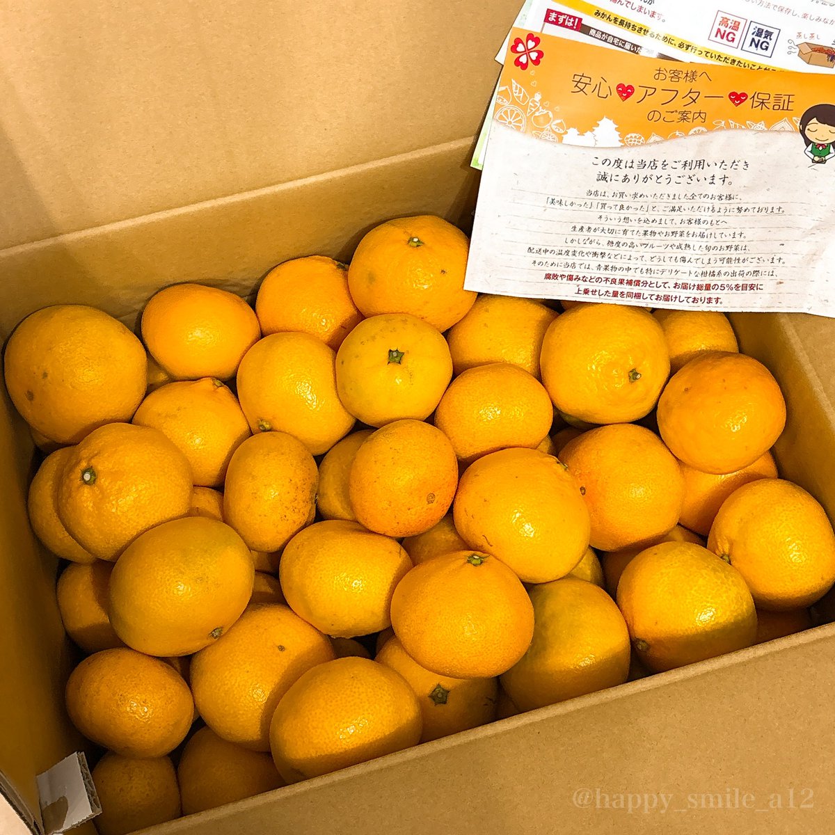 なっちゃん(@Z4zHq )ꕤ*.ﾟ 10kg¥2,580みかん🍊我が家にも届いたよぉ
