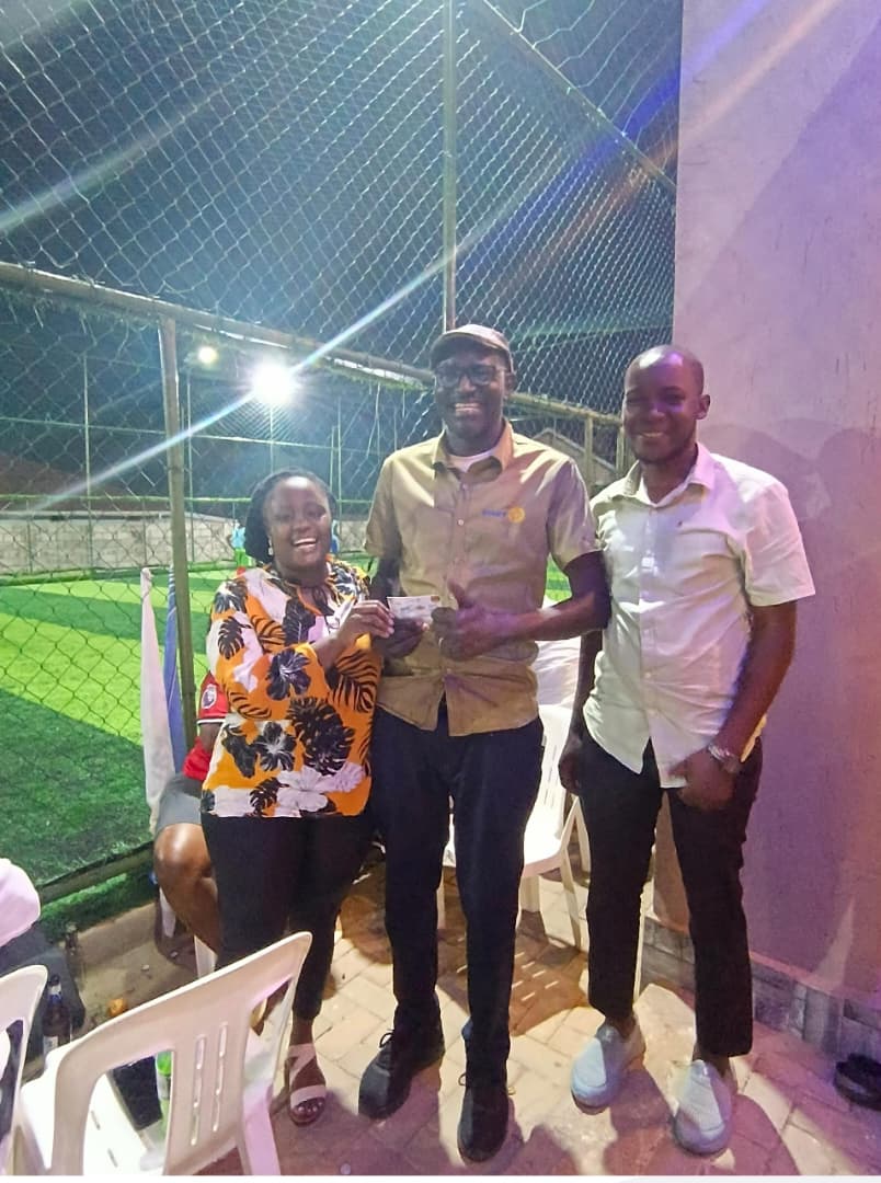 🎟️ I’ve proudly bought my ticket for the TRF Fundraiser — “Annual Fish Carnival” organized by <a href="/RAC_BWERENGA/">Rotaract Club Of Bwerenga</a>! 🐟✨

Date: Saturday, 13th December 2025
Venue: Sky Beach Hotel, Garuga

Together, let’s support this great cause! 💙
L–R: CP Yvonne Diana, Myself &amp; Action President