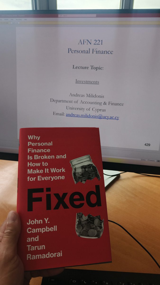 Just in time to discuss key takeaways from the book. 

#Χρηματοοικονομική_παιδεία