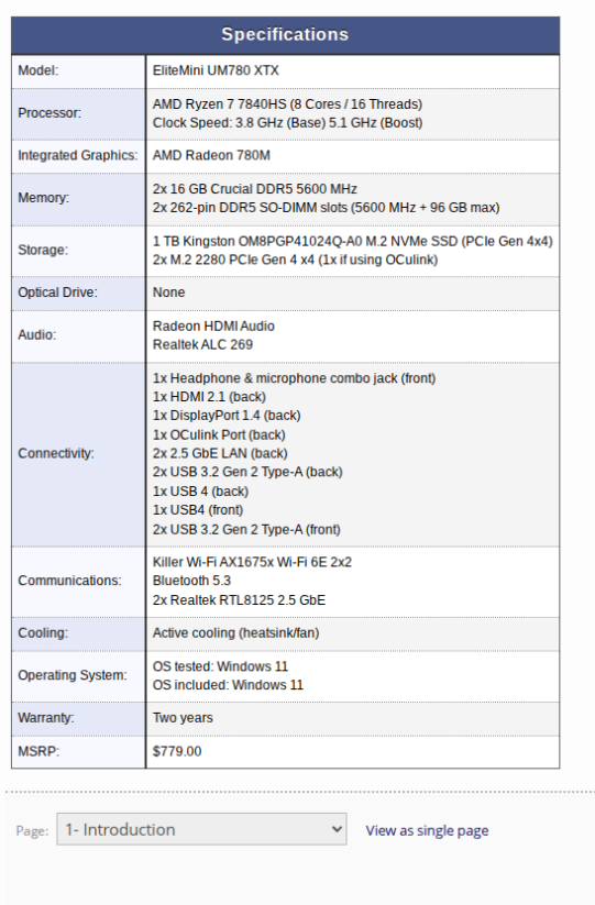 At first I was thinking "there's no way it costs $500"
And then i decided to look into the prices of Zen4 MinisForums PCs
Cary might be right
Keep in mind:
- OEMs typically add the windows license to the price of the product.
- Zen4 is considered relatively old right now
- This