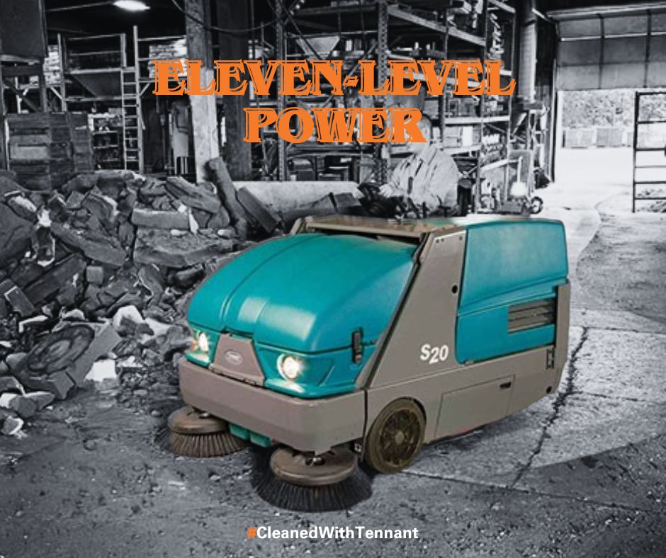 We're excited for the premier of #StrangerThings season 5 in just two weeks 📺 

And we're jumping on the trend with these posts.

Meet the machine with Eleven-level strength 🧇 

The S20 Compact Ride-On Sweeper with it's 11 Cubic Ft Hopper 😉 

buff.ly/Q8vCnW1