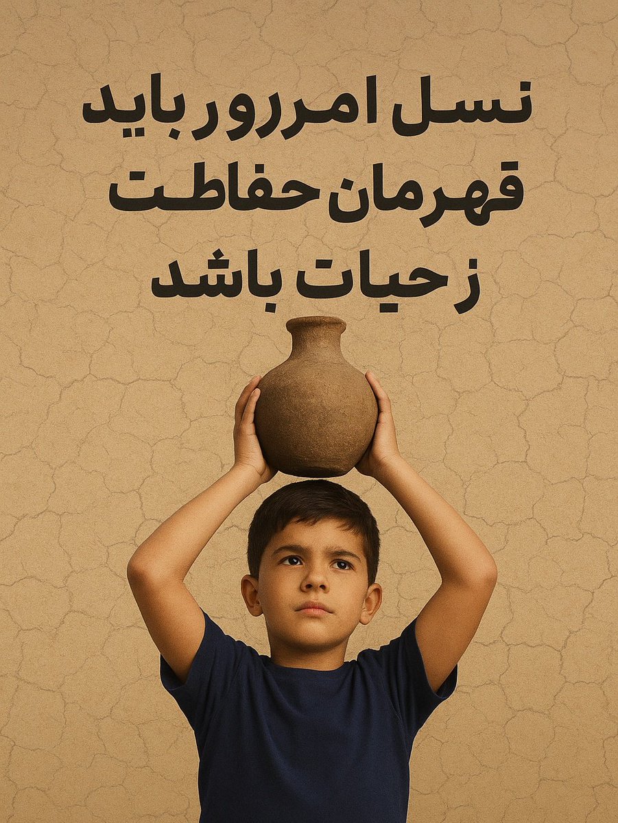 javadl5's tweet image. نسل امروز باید قهرمان حفاظت از حیات باشد.
بی‌تفاوتی نسبت به آب، بی‌تفاوتی نسبت به زندگی است.
#برکت_حیات
 #نجات_آب