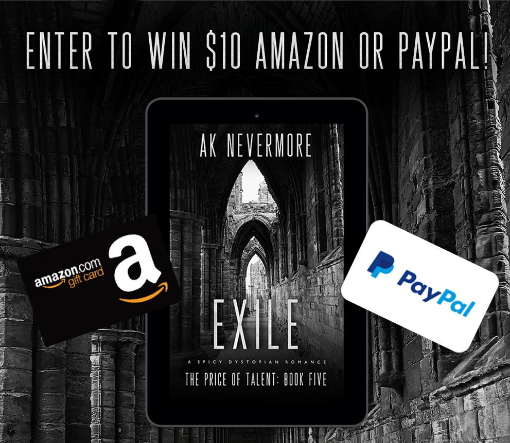 Discover this #dystopianromance #dystopianbooks #romancebooks #scifiromance #scifibooks #sciencefictionromance #spicyromance #darkromance #CoverReveal &amp; Enter to win #Giveaway! 

#Exile
#ThePriceOfTalent
<a href="/AkNevermore/">AK Nevermore</a>

#PreOrder
a.co/d/8wcV1pR

sdbook.promo/ExileCoverReve…