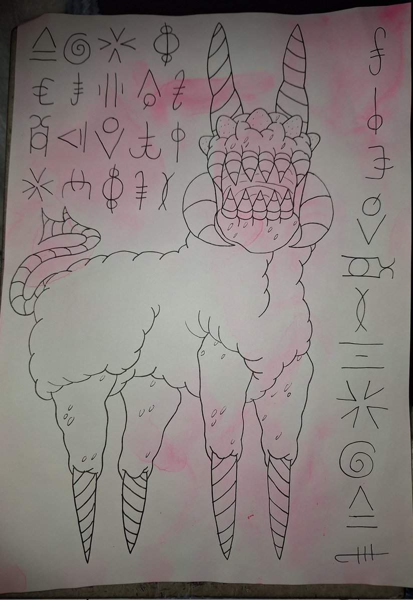 WIP - Beastie boi.
#art #drawing #illustration #sketch #lines #ink #monster #creature #candy #sweets #sweettreats #candinomicon #lovecraftian #occult #symbols #weird #strange #creepy #horror #irishartist #irishart #wip #workinprogress #unfinished #notfinished #lorcancassidy