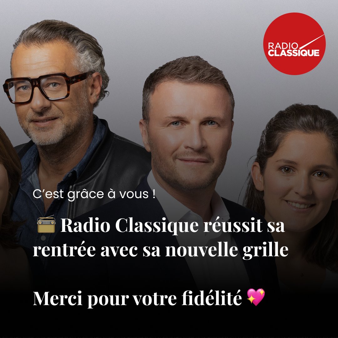 ✨🎉Radio Classique consolide sa place de première radio de musique classique en France avec une durée d’écoute en progression et des records d’audience sur le numérique ➡ trib.al/tcNK1qt