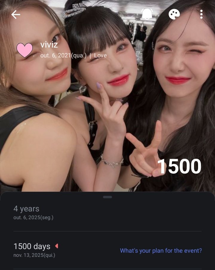 it's been 1500 days since viviz were first introduced to us