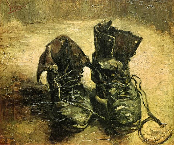 samanello's tweet photo. Title: A Pair of Shoes زوج من الأحذية
Artist: Vincent van Gogh فنسنت فان جوخ
Date: 1887 (L) , 1886 (R)
Style: Post-Impressionism ما بعد الانطباعية
Genre: still life طبيعة صامتة
Media: oil, canvas زيت على قماش
#Art #paintings #PoliticalProjection #Politician #Legislator #judge https://t.co/jO2NdSP1aQ