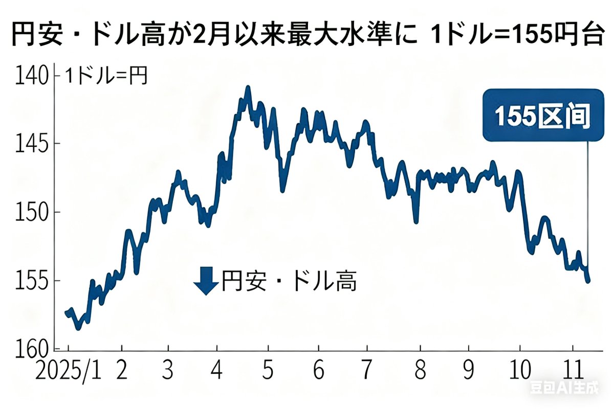 _trackside_'s tweet image. 高市首相の拡張財政で円売りまくり、ユーロ建ても 179 円台まで落ちて史上最安値や。
155 円超えたら政府・日銀が介入するかも。日本金利が低いから円上がるきっかけないわ、今後は片山財務大臣たちの口頭介入が注目されてる！