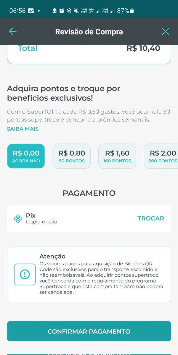 paulotcs's tweet photo. @BoradeTop O APLICATIVO TOP ESTÁ BUGADO. JÁ DESINSTALEI, REINSTALEI E AINDA NÃO ACEITA PAGAMENTO: NÃO ESTÁ GERANDO O CÓDIGO PIX PARA PAGAR; SÓ APARECE O BOTÃO "CONFIRMAR PAGAMENTO" E VAI DIRETO PRA TELA DE ERRO. TÁ FÁCIL DE ENTENDER O PROBLEMA? https://t.co/xELF0U9nnY