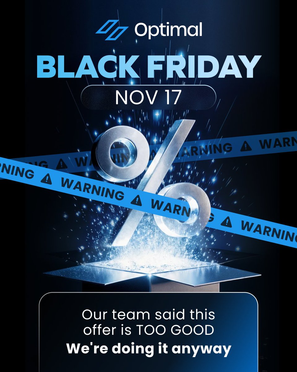 Dan_BabaFX's tweet photo. ⚠️ 𝐖𝐀𝐑𝐍𝐈𝐍𝐆⚠️
Something big is coming this Black Friday on #OptimalTraders
Our team said it’s too good to go live...
WE'RE DOING IT ANYWAY!!
November 📅 mark your calendars.
#BlackFriday https://t.co/b7nS3LrCxg