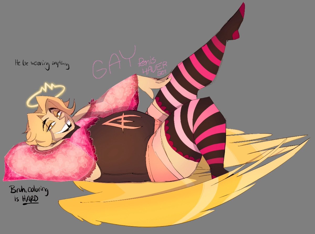ButeonineOwl07's tweet photo. Pink and unashamed!💅

#HazbinHotelAbel 
#HazbinHotelFanart https://t.co/irkC0c4PYg