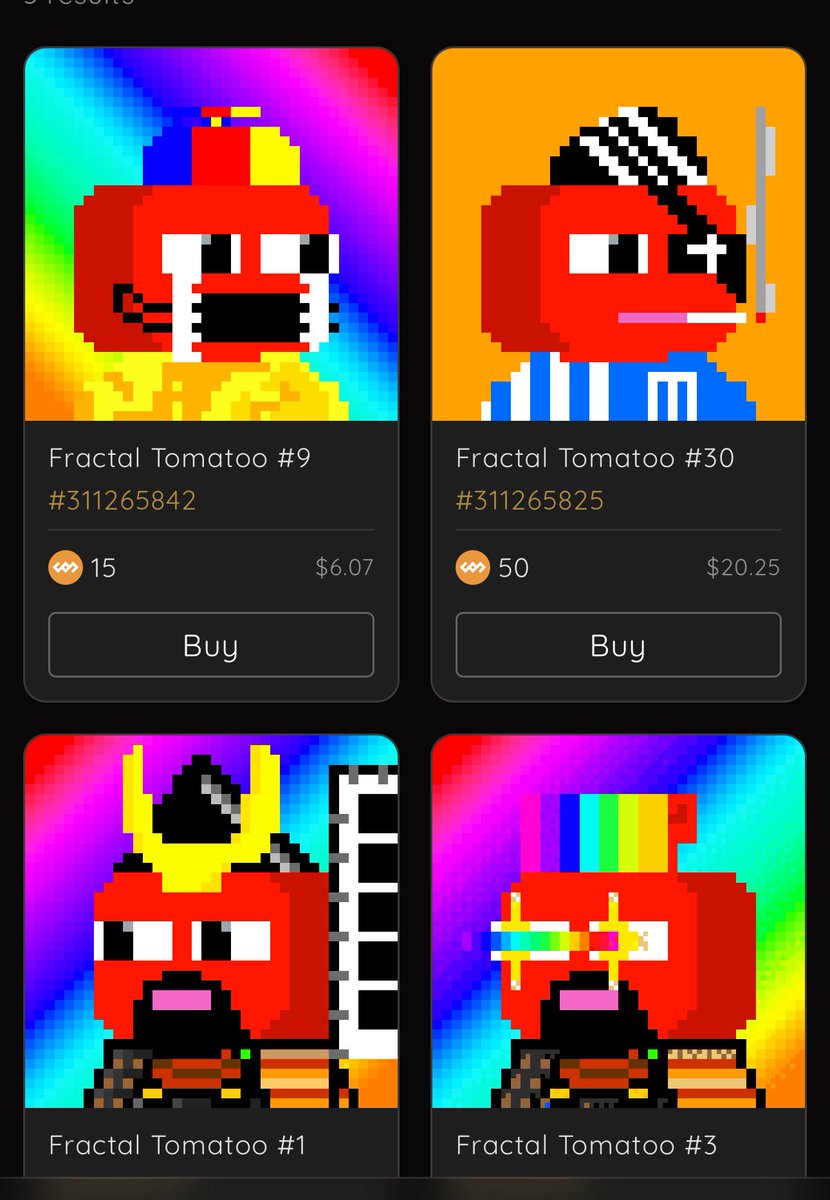 tomatuuu11's tweet image. Fractal Tomatoo 🍅 continues to grow on  #FractalBitcoin 
with more collectors discovering the charm of simple, on-chain art from Japan.

Right now, there is only ONE piece listed at 15 FB.
After that, the next available listing jumps all the way to 50 FB. 👀✨

If you’ve been