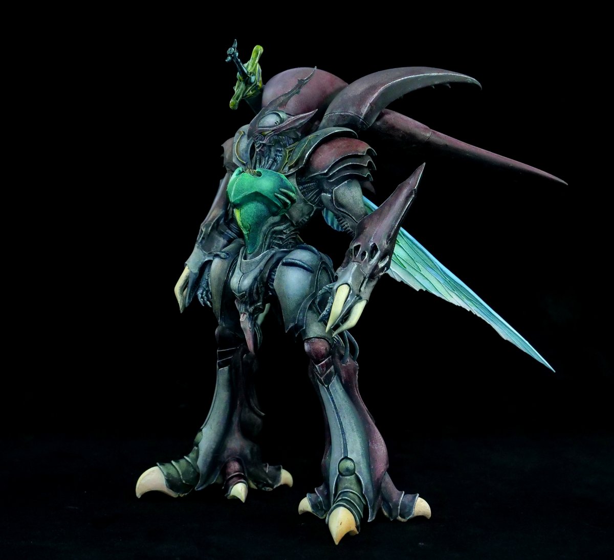 kyo512a's tweet image. ヴェルビン塗りました。
透明水彩+水彩色鉛筆。
#PLAMAX