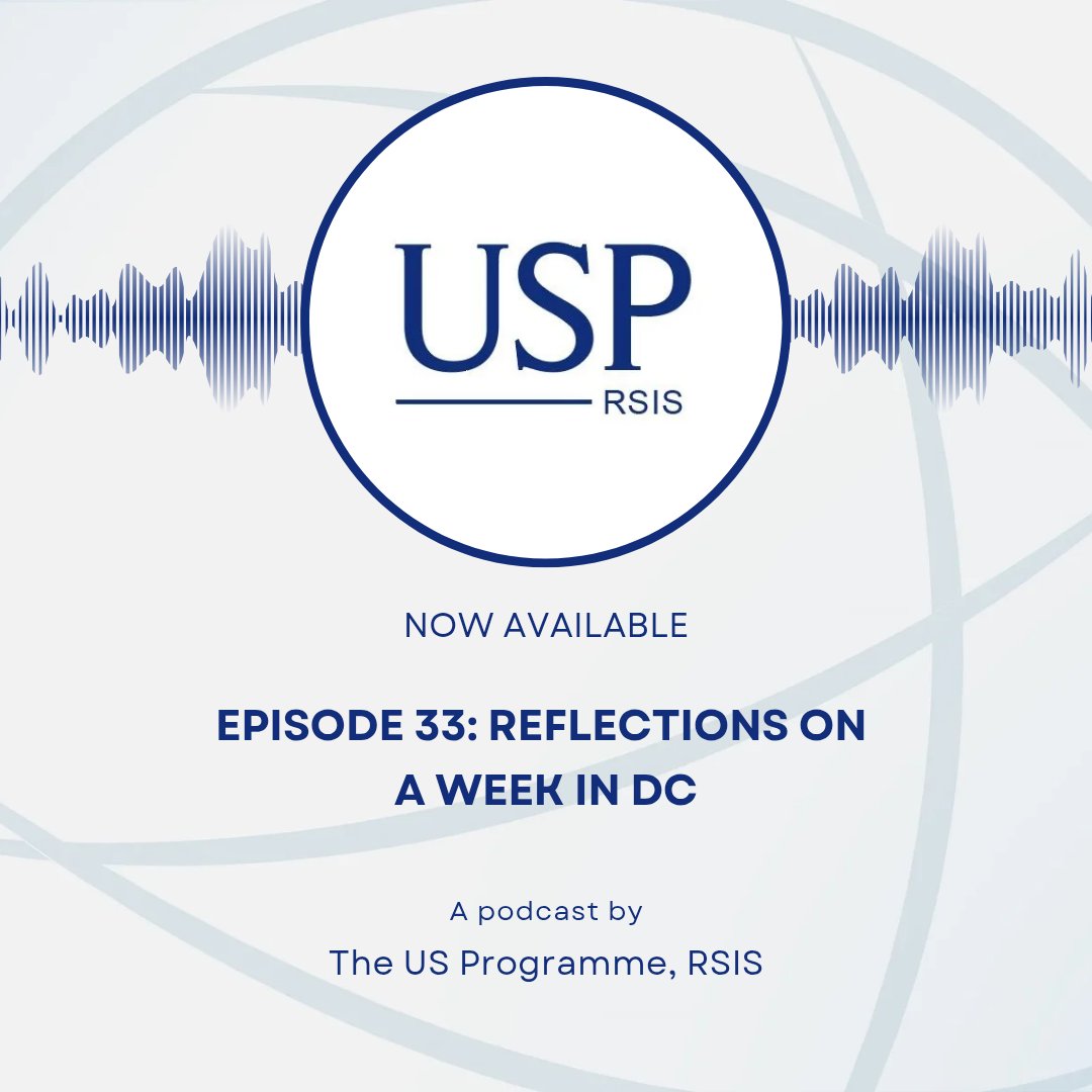 USP_RSIS's tweet image. Our episode on our research trip to DC is now available. Tune in to hear @AUJ_Ang and @kxachen discuss their reflections on the trip at the links below:

Apple Podcasts: podcasts.apple.com/us/podcast/eng…

Spotify: open.spotify.com/show/5Ytv8W5cH…