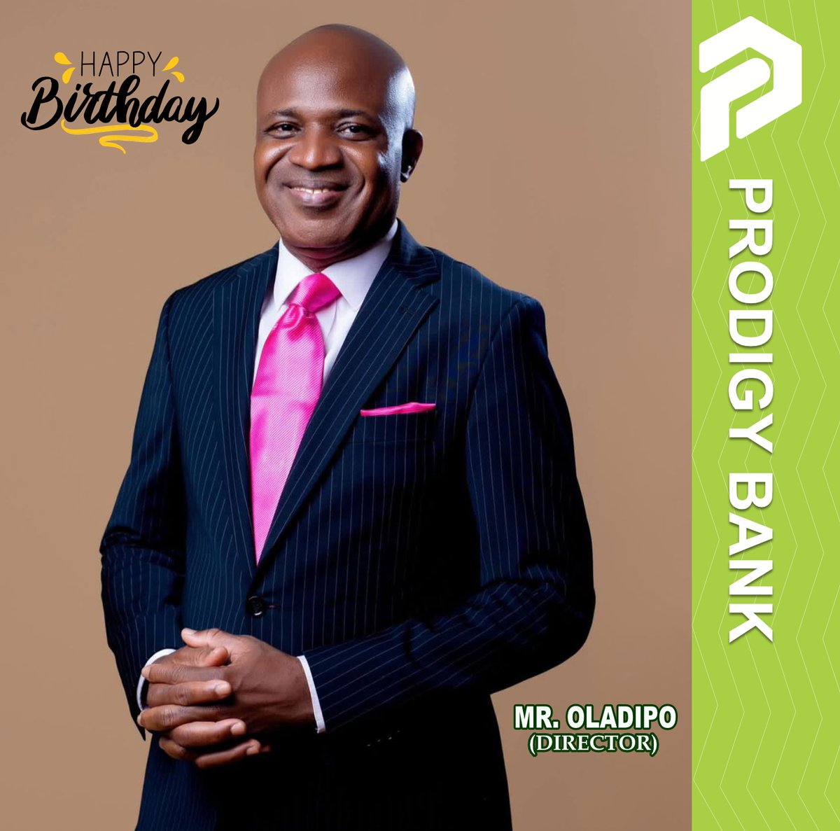 Prodigybankng's tweet photo. 🎉 Happy Birthday to Our Esteemed Director, Mr. Oladipo! 🎉
#HappyBirthday #FinancialLeader #GrowthMindset #ProdigyBank #Leadership #Success #Inspiration #WeCelebrateYou #MrOladipo #DirectorExtraordinaire https://t.co/LGFOjcruSM