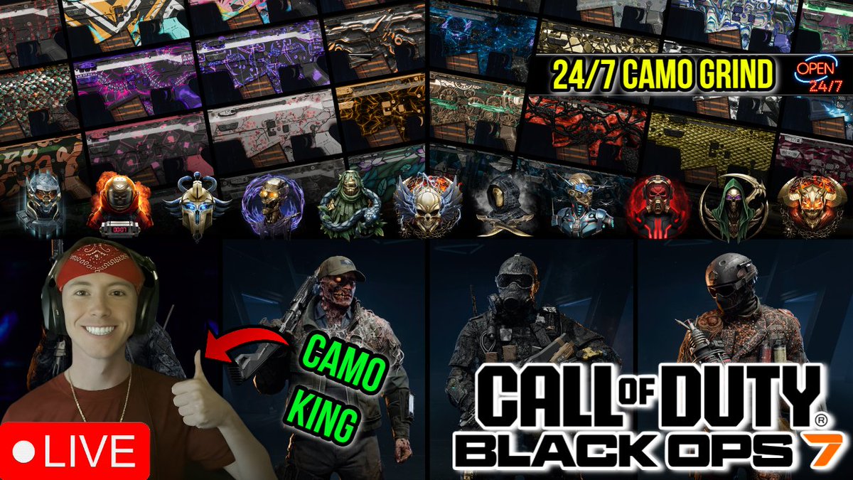 Reidboy24's tweet image. IT'S SHOWTIME!!
If you are seeing this tweet and I don't have every camo unlocked, I WILL STILL BE LIVE UNTIL I DO!
My favorite time of the year!
Links in replies 👇
