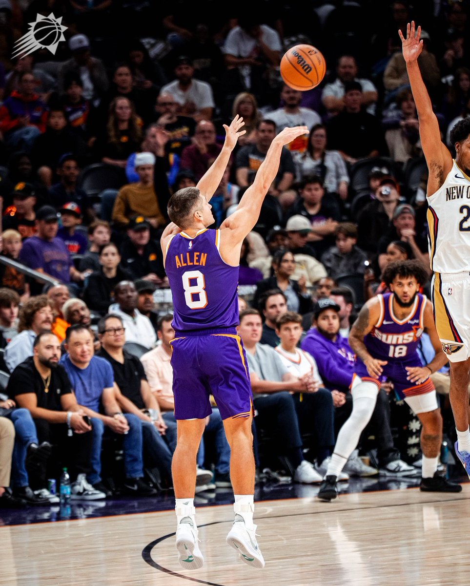 🎯 PLUS DE TIRS À 3PTS INSCRITS CETTE SAISON :

50 — GRAYSON ALLEN

44 — TYRESE MAXEY
43 — ROYCE O'NEAL 
42 — DONOVAN MITCHELL
41 — STEPHEN CURRY 
38 — ANFERNEE SIMONS
37 — LAURI MARKKANEN
36 — DUNCAN ROBINSON
35 — AJ GREEN
35 — KON KNUEPPEL