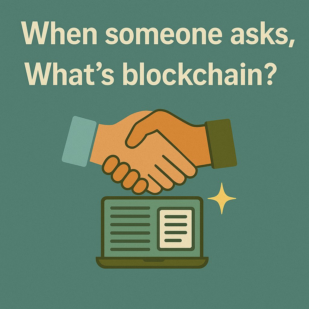aurapayOfficial's tweet image. When someone asks, “What’s blockchain?” 🤝Here’s how to explain it:
A shared digital ledger that everyone can see but no one can tamper with — a super-trustworthy record system! 💫The foundation of secure online transactions.#BlockchainBasics #TrustedTech