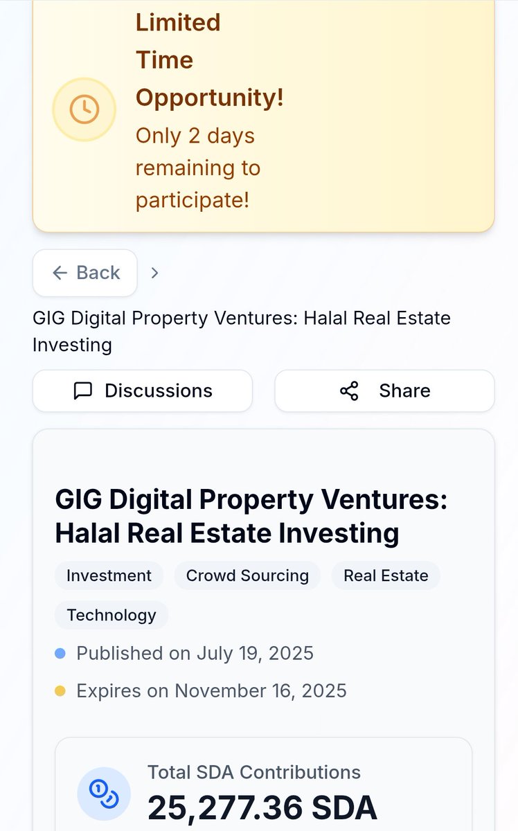 AltafHu04354071's tweet photo. Faith is your compass. π
Let GIG Digital Property Ventures guide your investment journey with halal real estate opportunities.
π°οΈ Only 2 Days Left!π
https://t.co/A4ySMhyavf
#HalalProperty #IslamicFinance #InvestSmart https://t.co/ToOJLGusJt