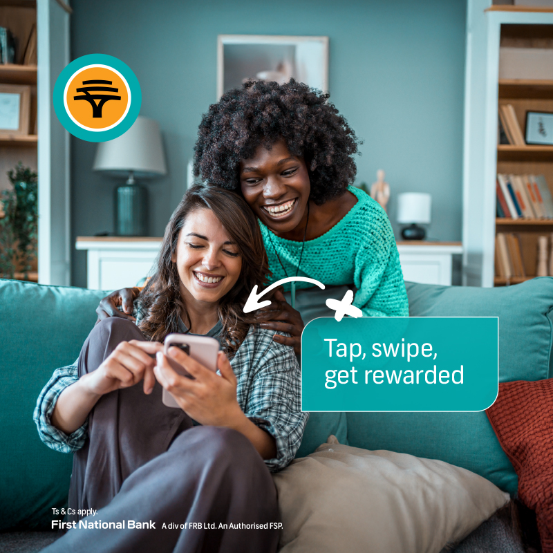 FNBSA's tweet photo. Pay with your FNB card anywhere, anytime, quick and easy. Plus, get rewards that’ll make your summer sweeter than a last-minute drop goal 🔥 https://t.co/TkxEscYINC