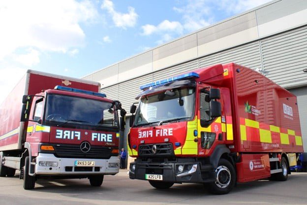 “Fire brigades hate electric vehicles”

Tell that to the London Fire Brigade… 

Because they have just replaced old diesel lorries with fully electric 16-tonne trucks, and swapped their petrol and hybrid training cars for electric Volvo XC40s.

These aren’t school run cars,