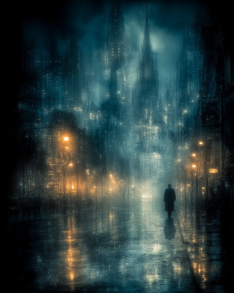 WorldofWartonno's tweet photo. In the liminal zone between destruction and rebirth, the silhouette doesn’t step back.
They step through the shimmer. https://t.co/RncCjWpnMQ