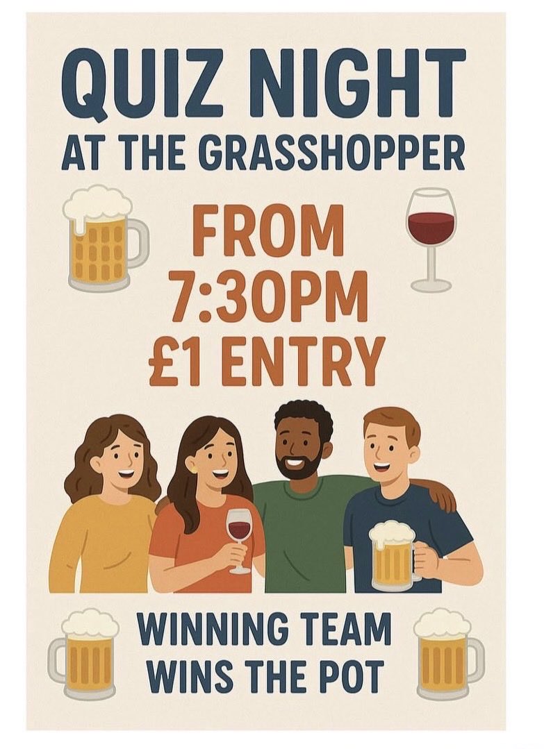 the_grasshopper's tweet photo. Quiz Time at The Grasshopper 📝 🎶 https://t.co/FxmQRxumN5