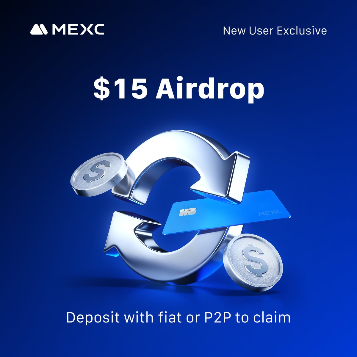 MEXC_BD's tweet image. 🚀 Deposit or Trade with Fiat or P2P on MEXC and earn 15 USDT 💰🔥

Start your crypto journey with an easy top up. Complete the steps and unlock 15 USDT instantly
Fast ⚡ Secure 🔐 Zero P2P Fees 💯

👉 Join the event here: mexc.com/zh-TW/campaign…

#MEXC #P2P #Airdrop #fiat