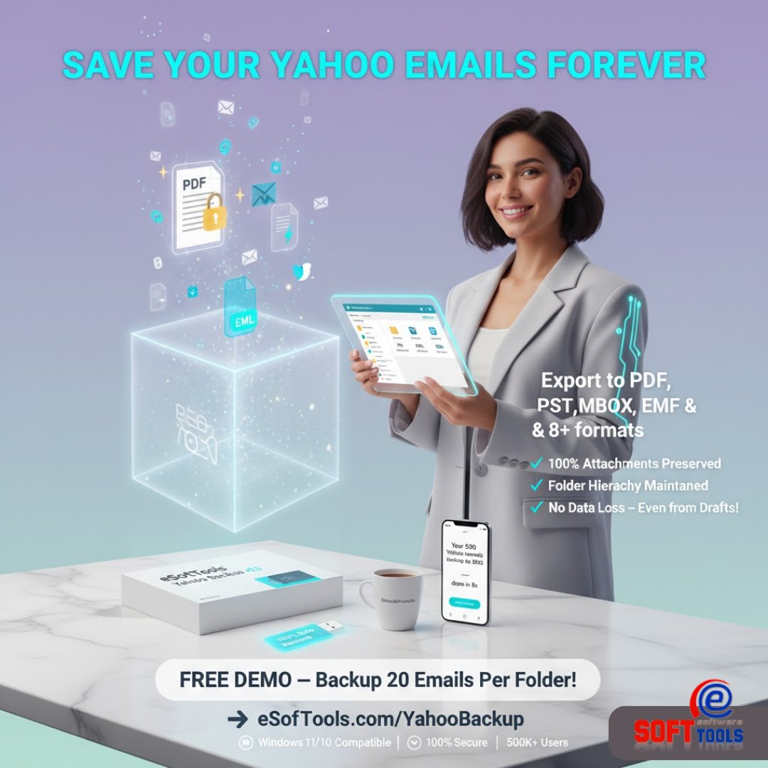 esofttools's tweet image. Keep your Yahoo emails forever! 💌
Use @eSoftTools Yahoo Backup Software to back up emails to PDF, PST, MBOX, EML &amp;amp; more.
Fast • Secure • Reliable 
👉 esofttools.com/yahoo-backup-s…

#River #Jokic #Namjoon #Epstein #H1B #القادسية #Wike #Market #software #tech #BusinessNews #thursday