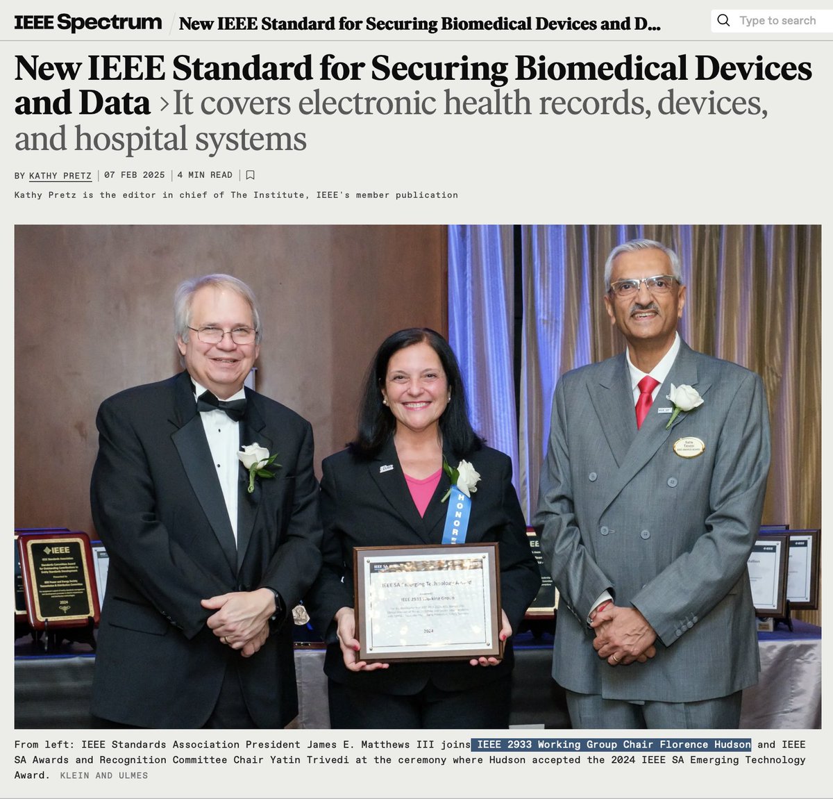 CorinneNokel's tweet image. Standardization of Neurotechnology for Human Brain-
Machine Interfacing

IEEE SWG P2933 =  2933 Standard Working Group

#TIPPSS for Clinical IoT  

researchgate.net/publication/34…

linkedin.com/posts/florence… 

IEEE 2933 Working Group Chair Florence Hudson
embs.org/sc/florence-d-…