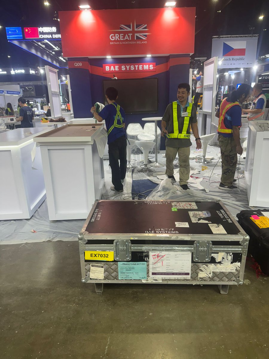 premshowfreight's tweet photo. That’s a wrap in Thailand! 

We were proud to have supported ADS and our UK clients as the official Freight Forwarder for Defense and Security 2025. 

Here’s a glimpse behind the scenes!

#DefenceAndSecurity2025 #FreightExperts #ExhibitionLogistics https://t.co/SeXMhgEne6