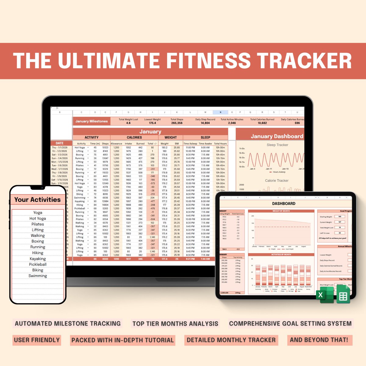 exceldictionary's tweet image. 🚨 THEY&apos;RE BACK!!! 🚨
Our 2026 TRACKERS ARE OFFICIALLY LIVE 🔥

✅ Habit Tracker – dynamic year (reuse FOREVER!)
💸 Budget Tracker – NEW net worth tab
🏃‍♀️ Fitness Tracker – NEW
💳 Debt Tracker – NEW

Bundles too! 📊
👉 excel-dictionary.com/collections/te…

#excel #productivity