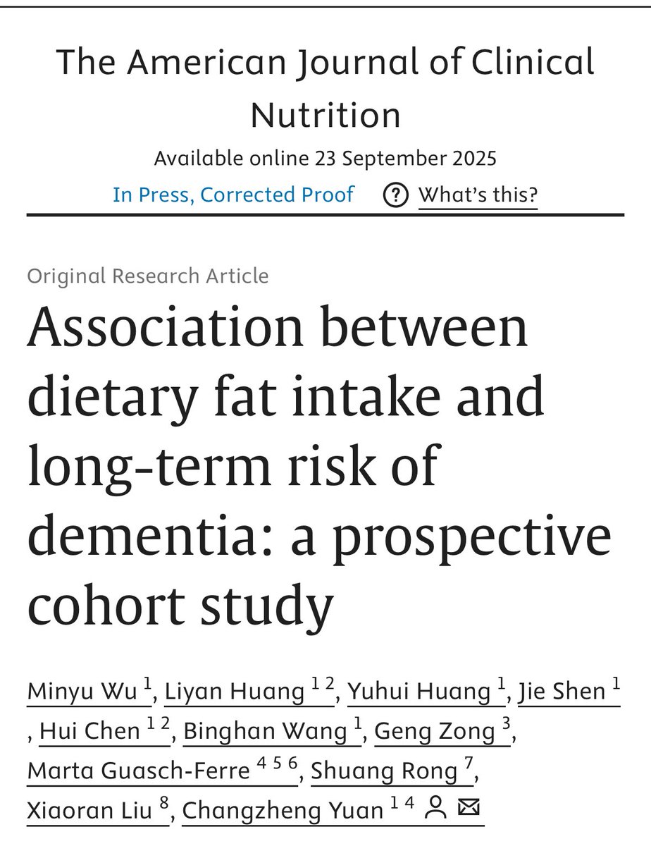 PonNutr's tweet image. 🥑🧠 「油の種類」が脳の健康に関わる

アメリカの約6,000人を6年間追跡した最新研究で、オリーブオイルやナッツなどの植物性の油をよく食べる人は、認知症になるリスクが低かった✨

“油を減らす”量のコントロールよりも“どんな油を選ぶか”の種類が大事

#今日の論文紹介
#認知症
#食と健康