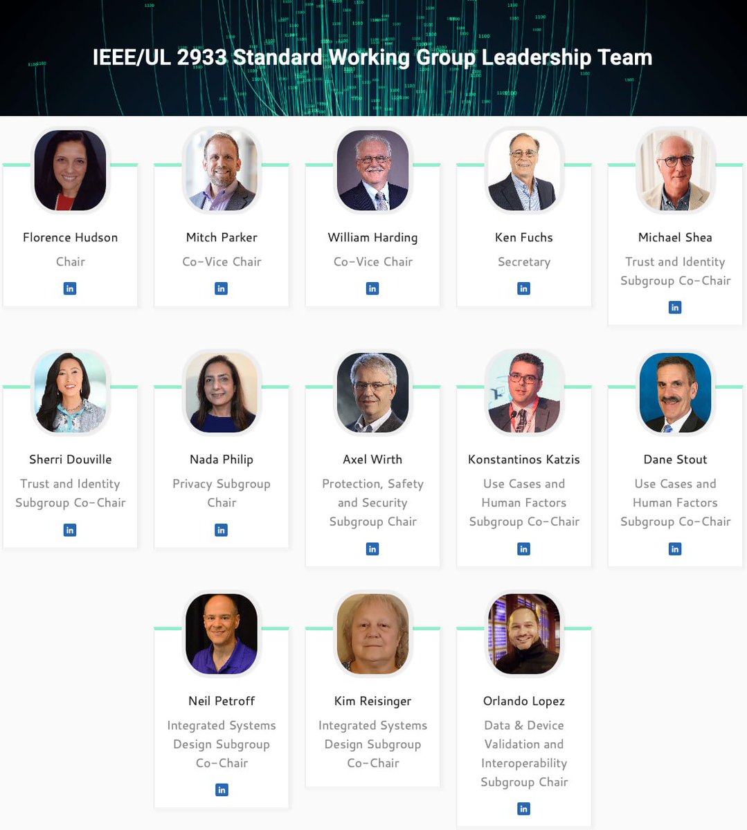 CorinneNokel's tweet image. Standardization of Neurotechnology for Human Brain-
Machine Interfacing

IEEE SWG P2933 =  2933 Standard Working Group

#TIPPSS for Clinical IoT  

researchgate.net/publication/34…

linkedin.com/posts/florence… 

IEEE 2933 Working Group Chair Florence Hudson
embs.org/sc/florence-d-…