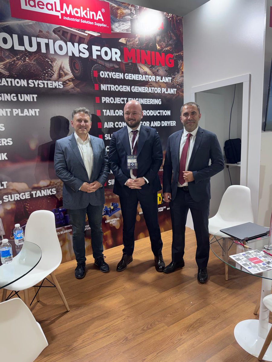 idealgrafik's tweet image. TÜRKİYE 29. ULUSLARARASI MADENCİLİK KONGRESİ VE SERGİSİ  11-14 Kasım 2025 tarihlerinde Antalya’da gerçekleştiriliyor. İdeal Makina olarak, sektörün geleceğine dair bilgi ve birikimlerimizi paylaşabilmek için yerimizi aldık.