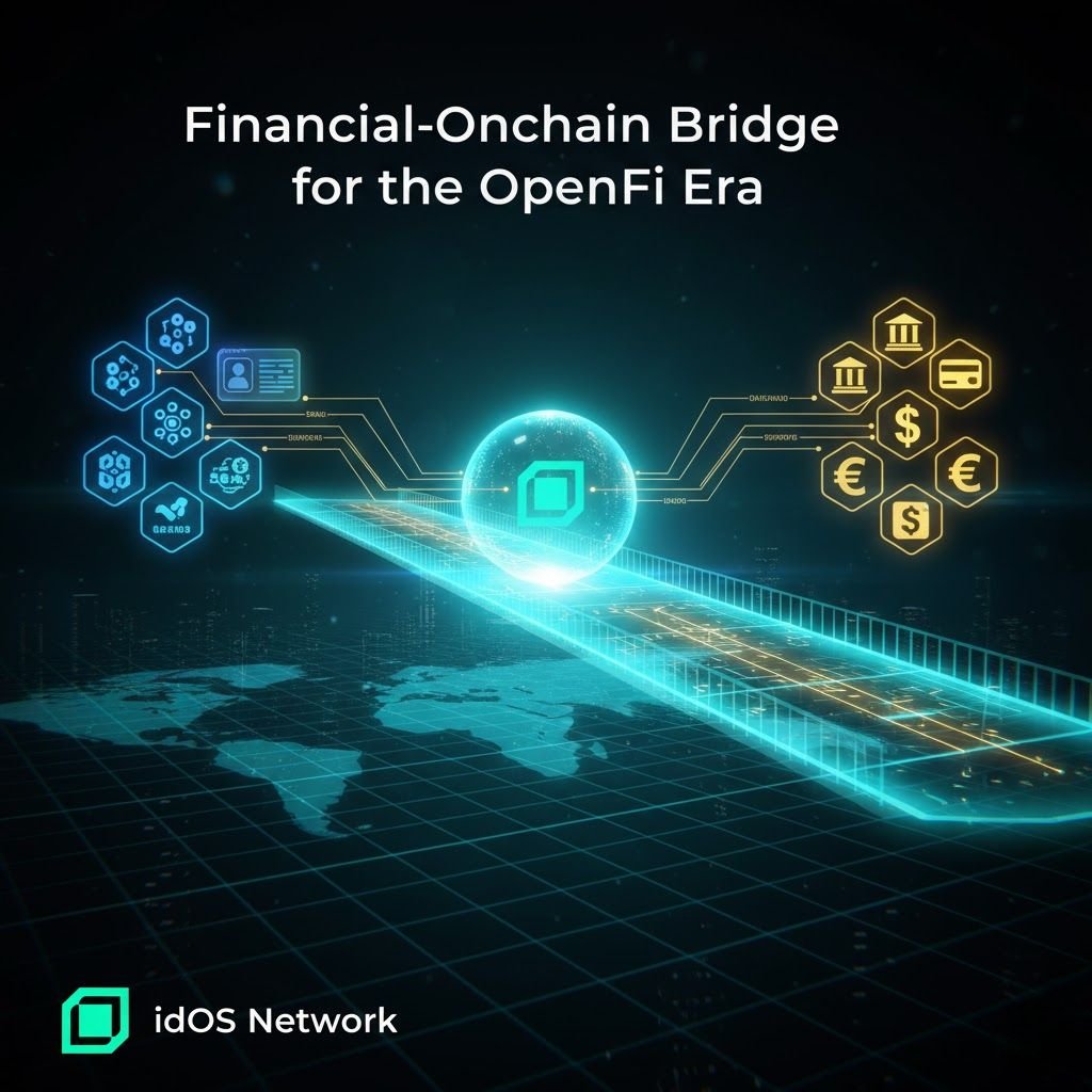 YapperWeb3's tweet image. 💸 Financial-onchain bridge for the OpenFi era!

@idOS_network $IDOS connects decentralized identity with stablecoins and real-world finance - bridging compliance, payments, and Web3 innovation into one secure, interoperable layer 🌐✨

#idOS #wallchain #Quack