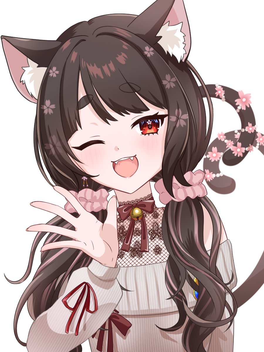 #ねむ画 

4周年＆モデルリニューアル
おめでとうございます！🐈‍⬛🌸