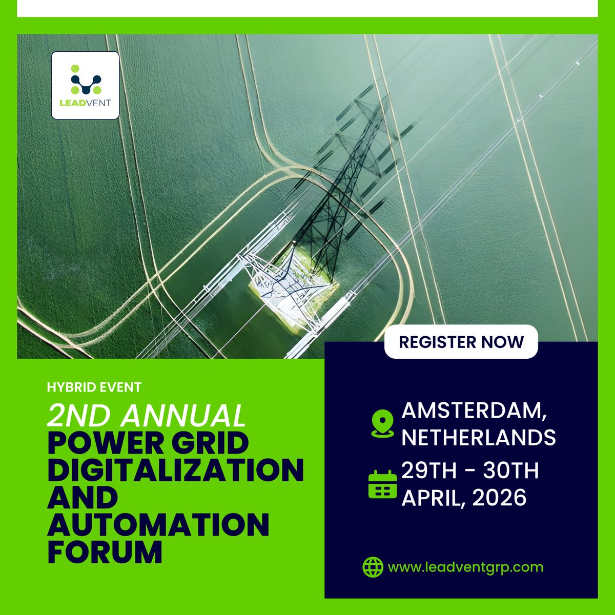 leadvent's tweet image. Join us for the 2nd Annual Power Grid Digitalization and Automation Forum

This premier global event is dedicated to transforming power grids through cutting-edge digitalization and automation.
-bit.ly/3EcWPlS

#PowerGrid #GridAutomation #SmartGrid #DigitalEnergy #Energy