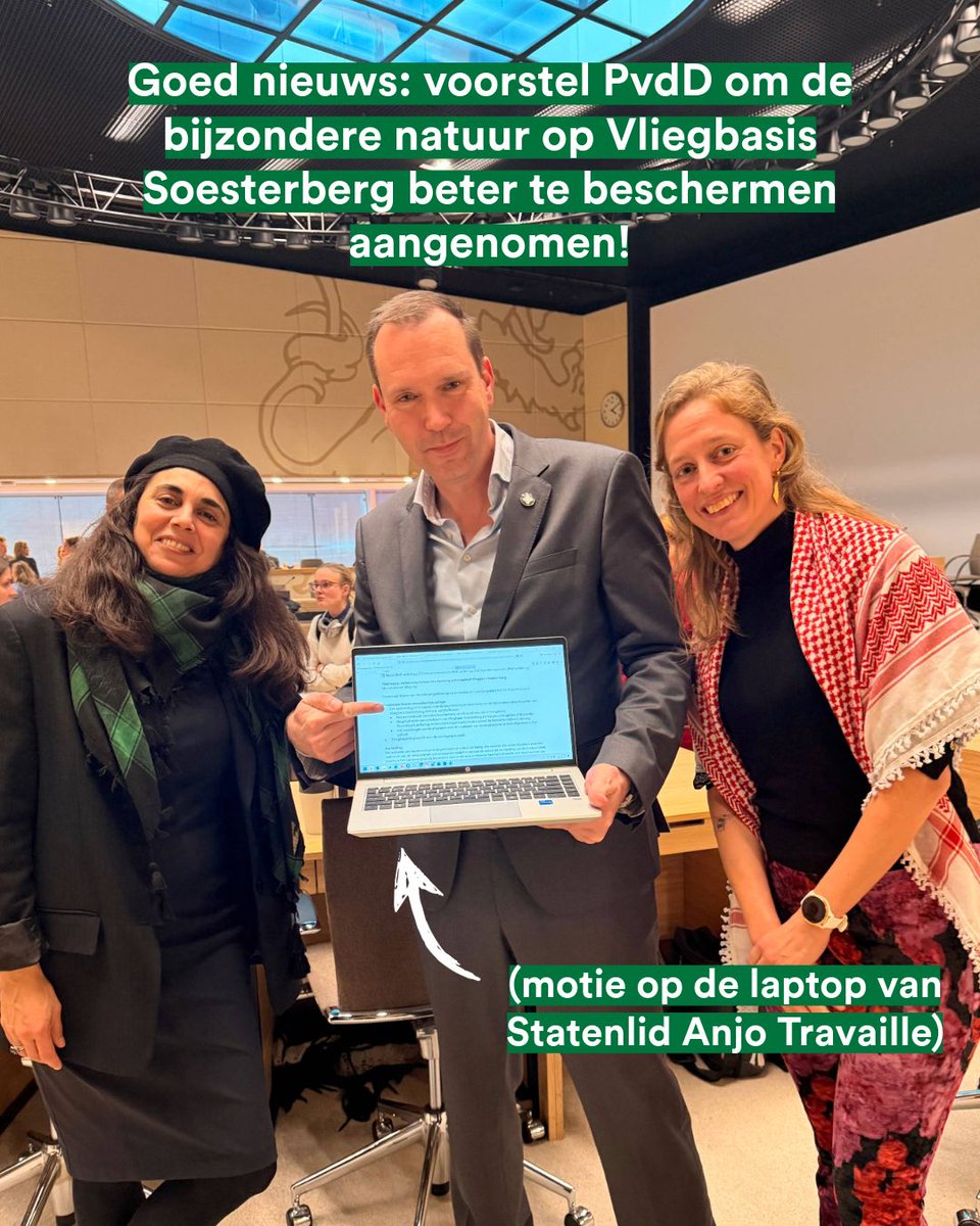 Onze motie om de bijzondere natuur op Vliegbasis Soesterberg beter te beschermen is aangenomen!

Lijkt vreemd, maar het gebied is misschien wel het rijkste natuurgebied van Utrecht met heel veel zeldzame dieren en planten. Dat verdient bescherming!

👉 tinyurl.com/msh8dm4t