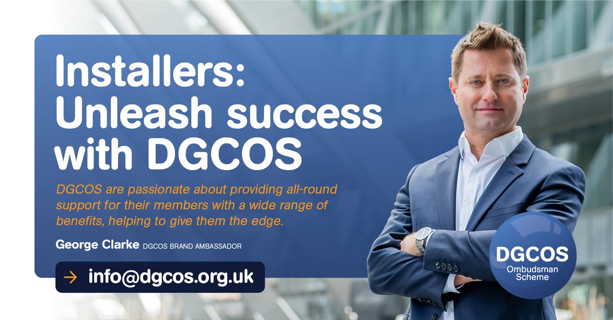 DGCOS's tweet image. 👷 Installers – we’re here for every step of your journey!
DGCOS helps members with marketing, digital tools, and resources that make installations easier.
✅ Getting Started ✅ Marketing &amp;amp; Digital ✅ Selling ✅ Installing ✅ Customer Service
Learn more: installers.dgcos.org.uk