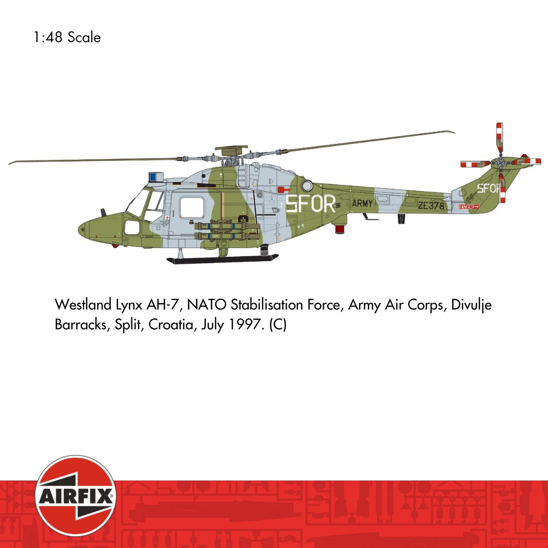 Airfix's tweet image. It&apos;s time to pick your Westland Lynx AH-7 scheme!

Let us know which one you&apos;d build below👇

In stock: ow.ly/zeal50XqwKI 👈

#Airfix #ScaleModelling #ScaleModels #WestlandLynx #ModelKit