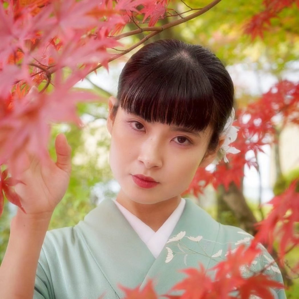 ☆専用☆単衣 金駒刺繡 着物“笑う山も粧う山も演出する紅葉”訪問着 J+