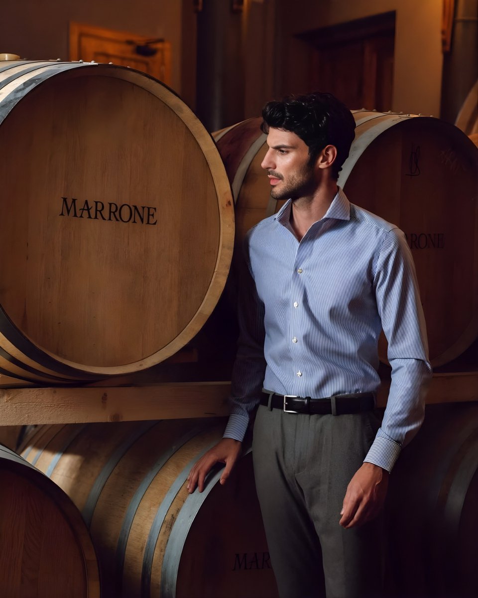 OSL_Luxury's tweet photo. The scent of Barolo envelops the air, intense and unmistakable, like a look born from the perfect match between the Fancy Non-Iron Shirt and flannel pants, immersed in the authentic atmosphere of 

#Camicissima #Langhe #StileAutentico https://t.co/EJhGeMnMtQ