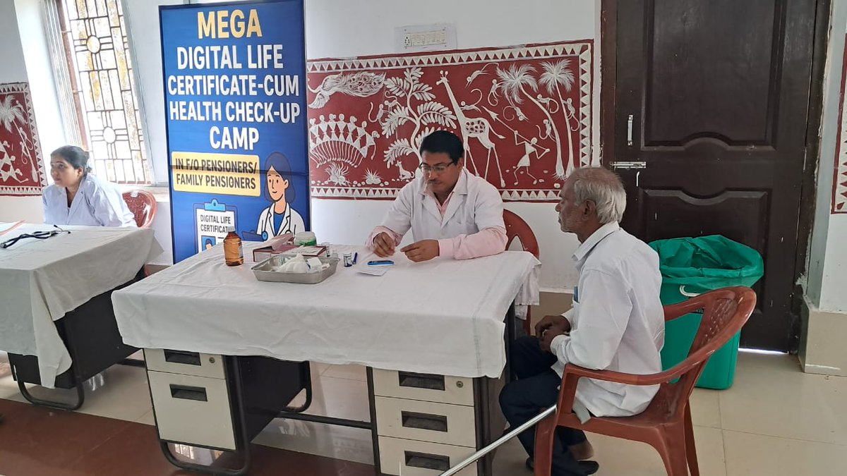 DRMKhurdaRoad's tweet image. Khurda Road Division of ECoR is conducting Mega Camps for Digital Life Certificate Submission &amp;amp; Health Check-Up to facilitate hassle-free submission by Railway Pensioners &amp;amp; Family Pensioners.

#PensionersService #DigitalIndia

#DigitalLifeCertificate #RailwayPensioners